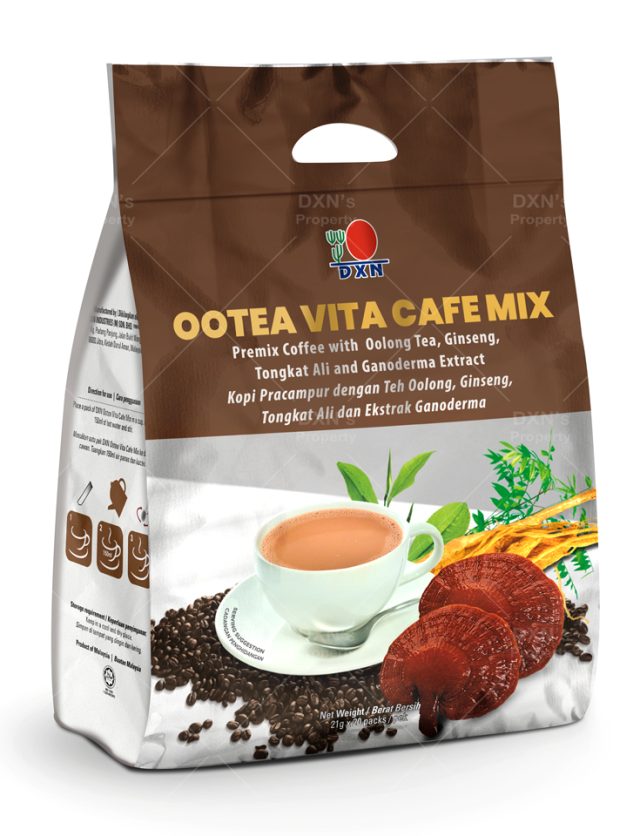 DXN Ootea Vita Cafe Mix, – Cada bolsa: 21g x 20 sobres